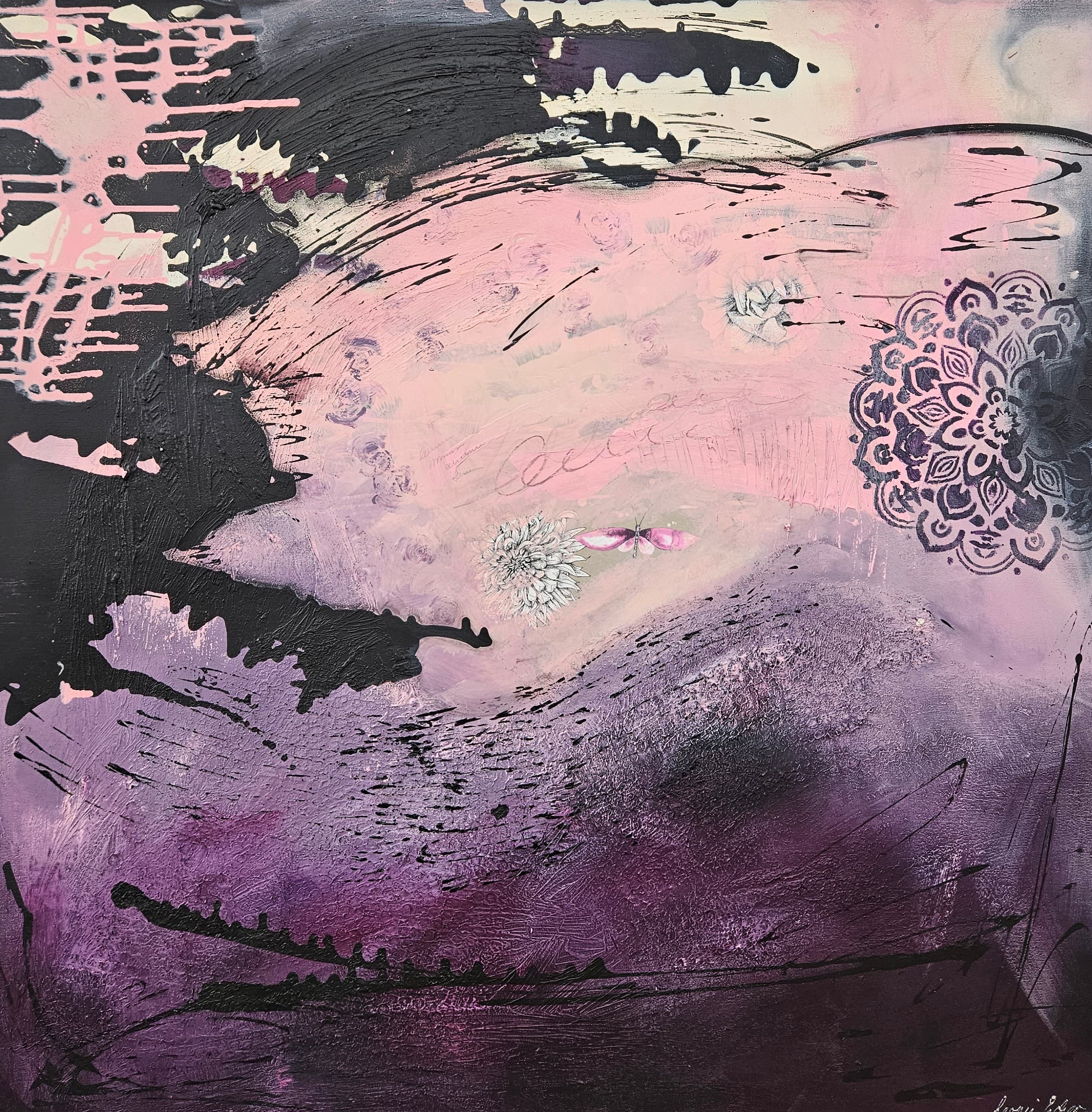 Ein Flügelschlag  100x100cm  1850.-