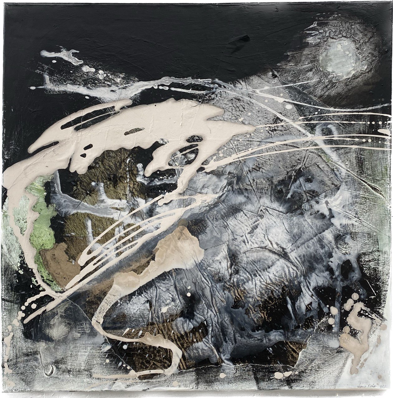 Der Morgen kommt  80x80cm  1500.-