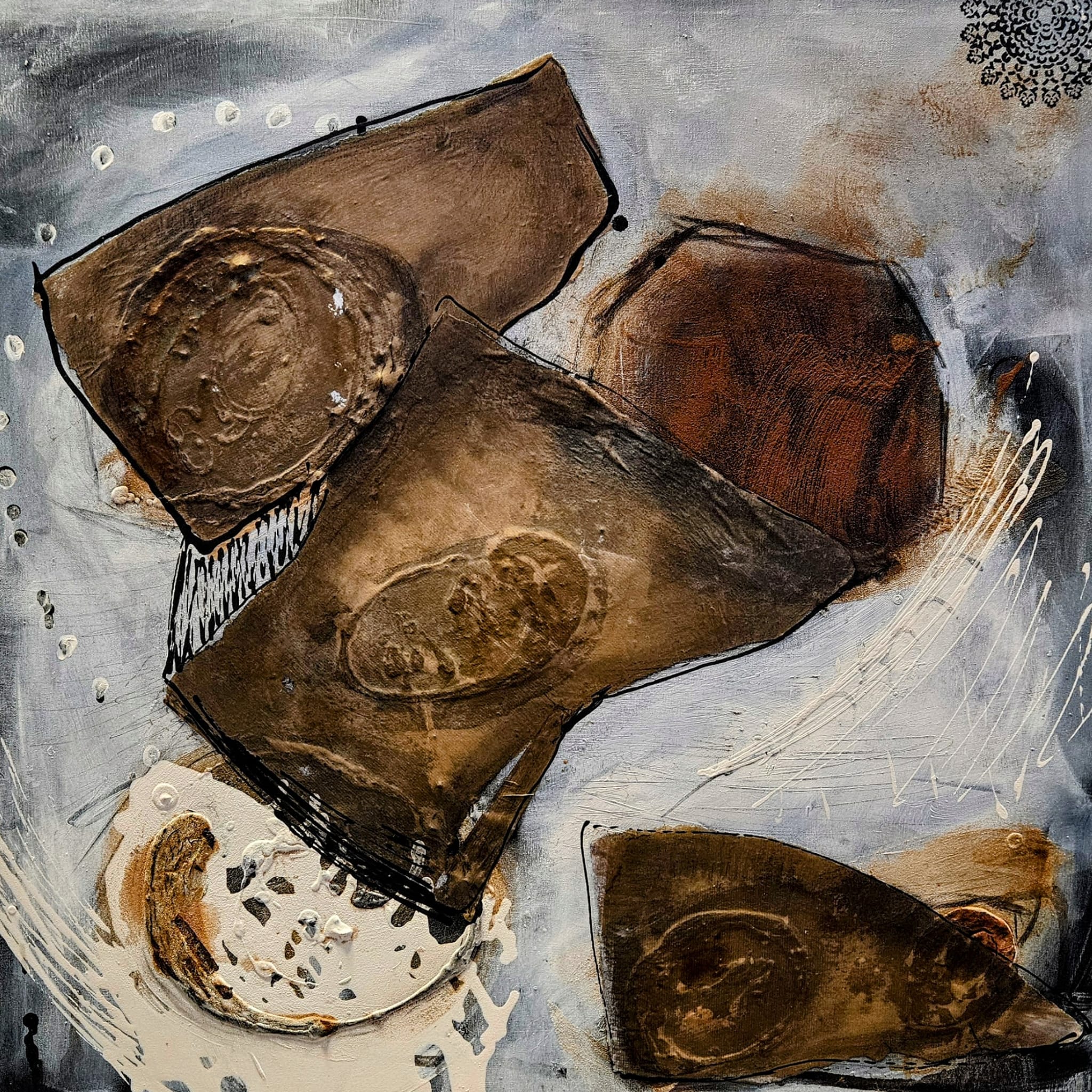 Der tanzende Berg I  100x100cm  1850.-