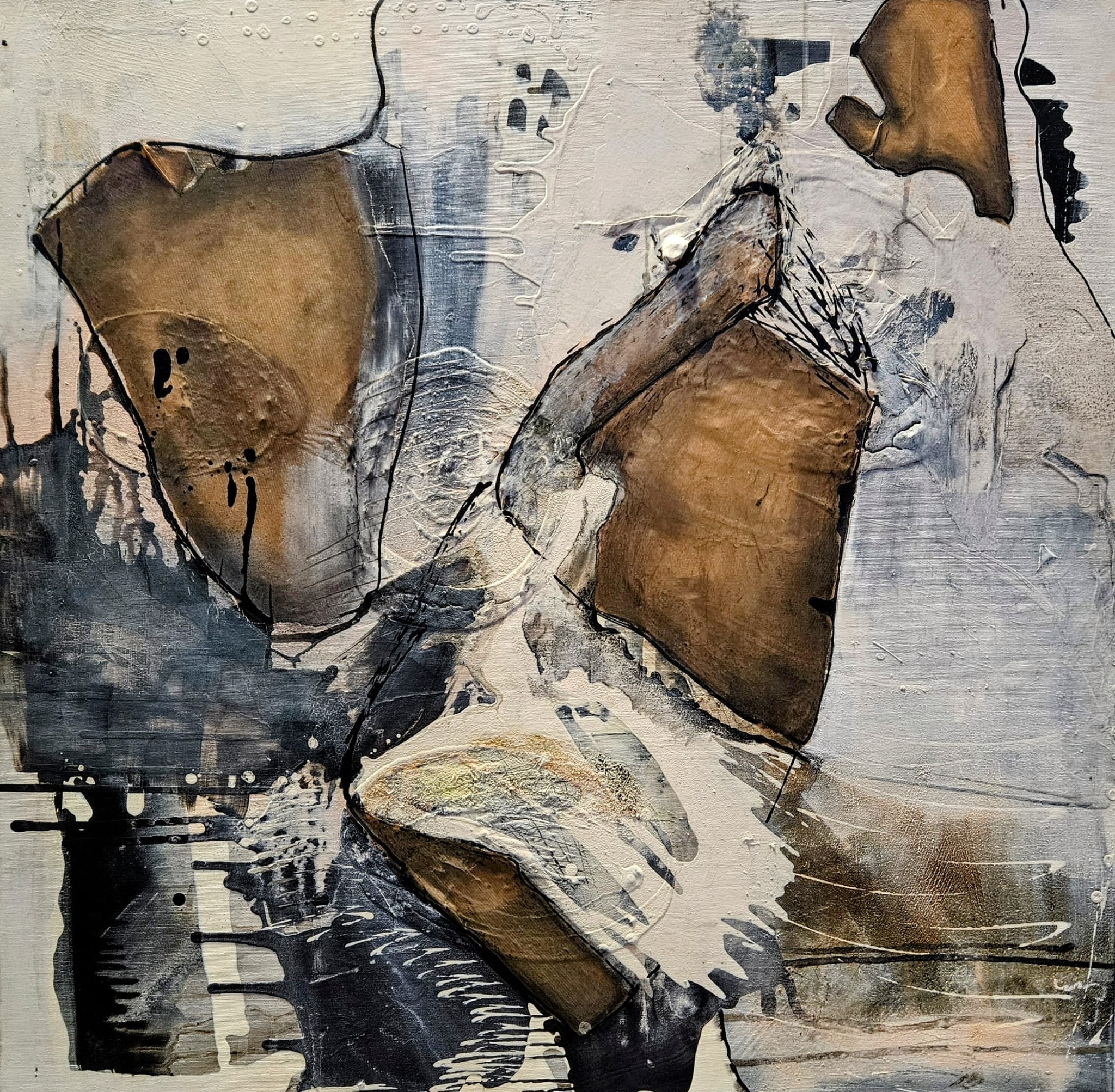 Der tanzende Berg II  100x100cm  1850.-