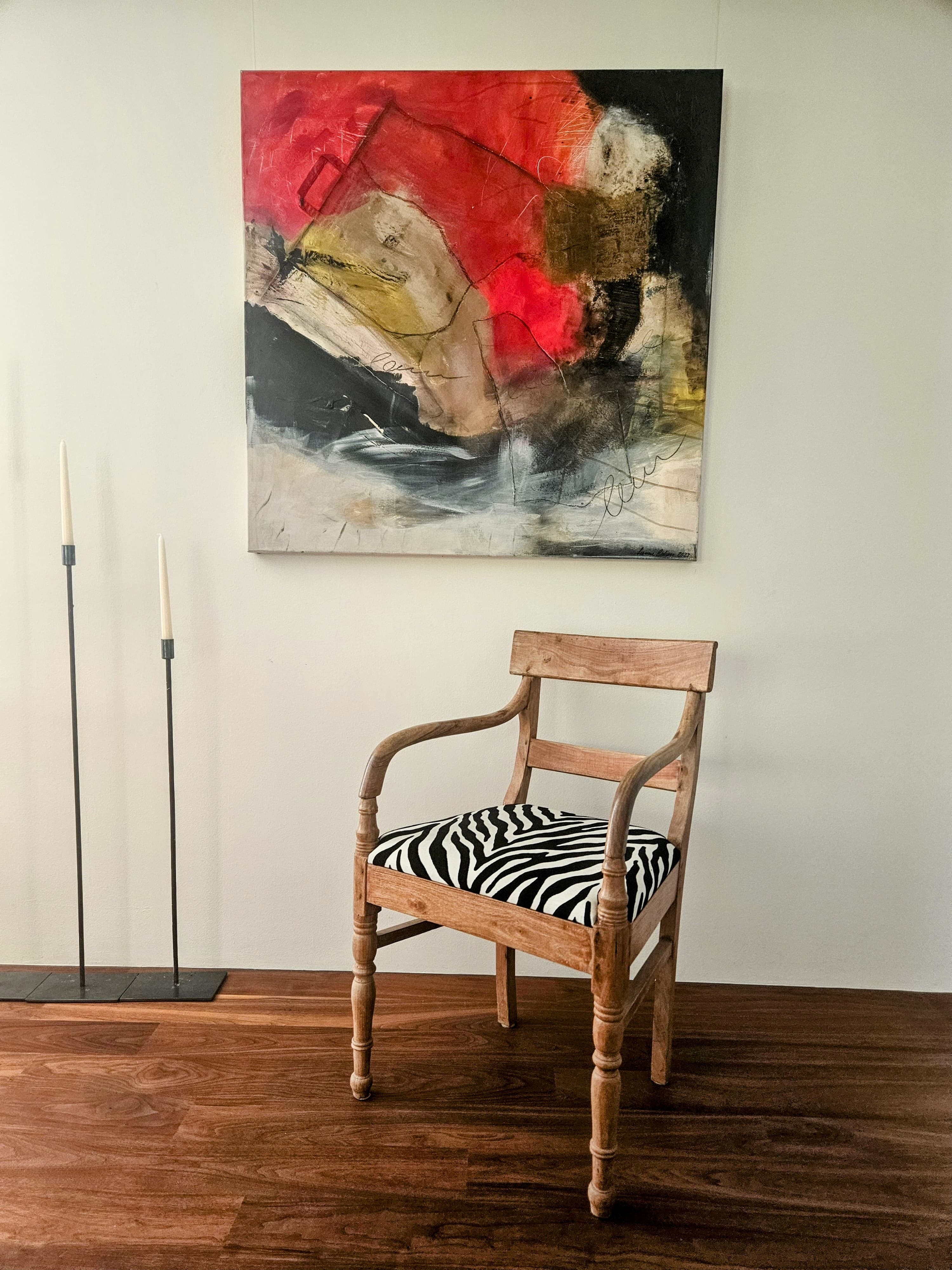Zart und wild  100x100cm  1850.-